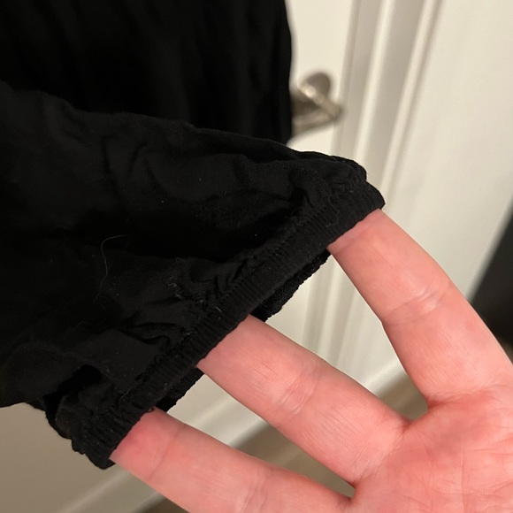 Black 3/4 peplum shirt - Picture 7 of 7